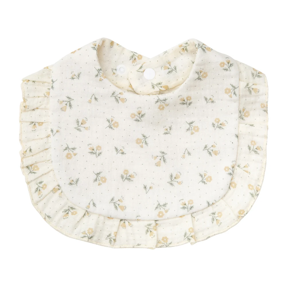 BabyBloom – Mignon et confortable – Bavoir pour bébé à bordure à volants