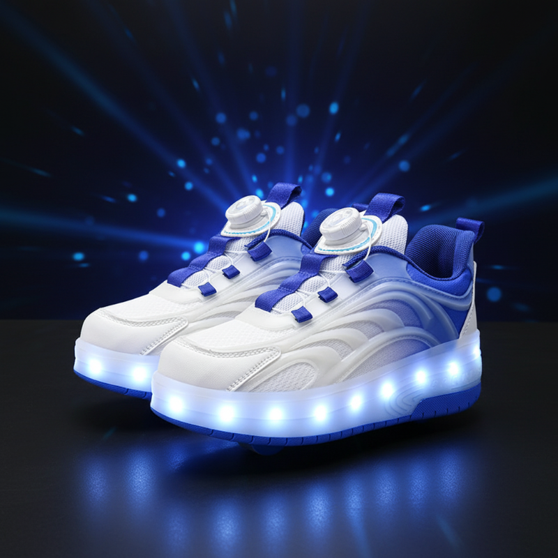 Light-Up Skate Shoes – LED et confortables – Baskets lumineuses à lacets