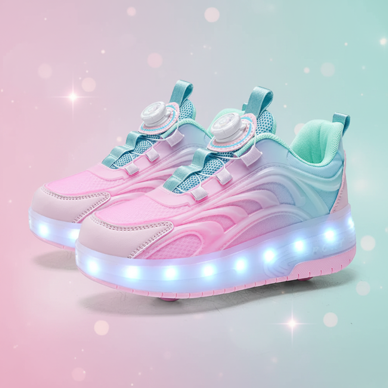 Light-Up Skate Shoes – LED et confortables – Baskets lumineuses à lacets