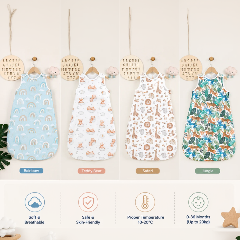 LittleDreams – Doux et respirant – Sac de couchage pour bébé sans manches