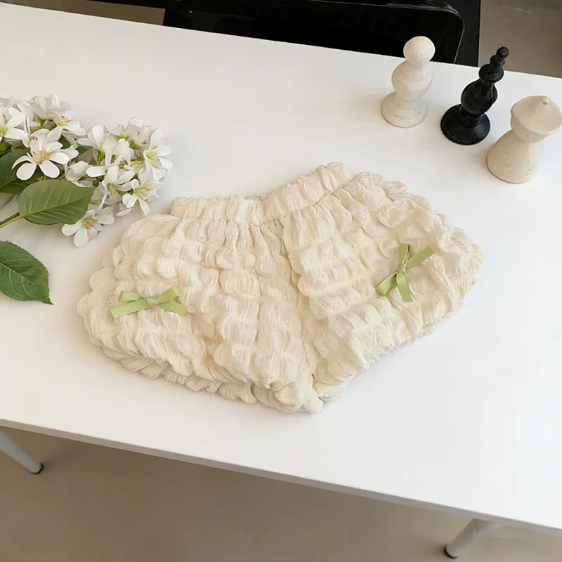 LovelyBloom – Doux et mignon – Petit pantalon pour enfant à volants et nœud