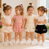 LovelyBloom – Doux et mignon – Petit pantalon pour enfant à volants et nœud