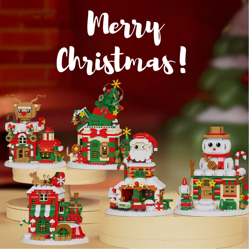 SnowieBlocks – Mignon & amusant – Blocs de construction de Noël