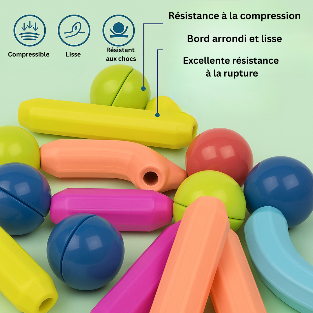 Magnet Toys™ - Soyez créatif avec des aimants - Bâtons magnétiques
