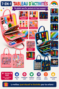 Thumbnail for 7-in-1 Busy Board – Motricité et apprentissage – Tableau d'activités