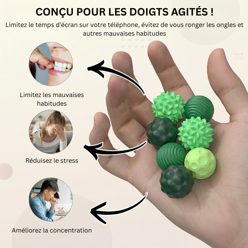 CalmSphere – Doux et concentré – Jouet magnétique anti-stress