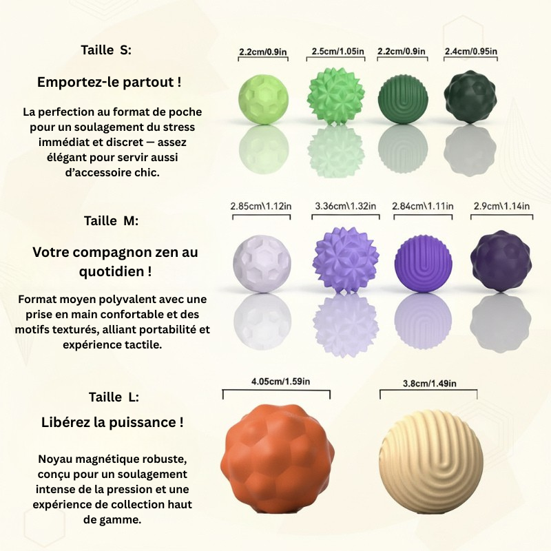 CalmSphere – Doux et concentré – Jouet magnétique anti-stress
