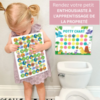 Thumbnail for Potty Training – Ludique et motivant - carte d'apprentissage de la propreté avec autocollants
