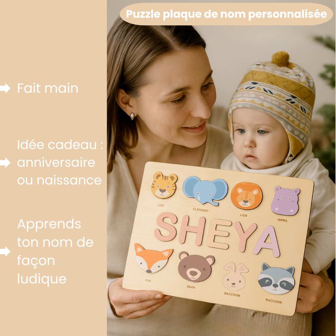 Woods™ - Ton propre badge ! - Puzzle de noms