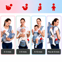 Thumbnail for CozyCarry – Pratique et réglable – Porte-bébé 3 en 1