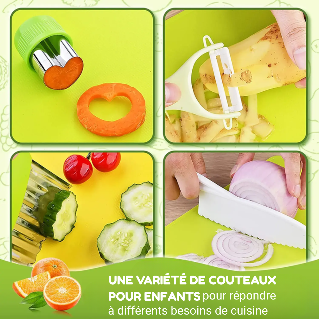 Junior Chef Set™ - Sécurité en cuisine - Ensemble de découpe pour enfants