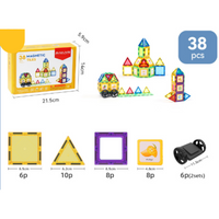 Thumbnail for Magnet Toys™ - Développement de la créativité - Tuiles magnétiques
