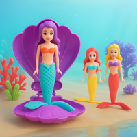 Thumbnail for AquaWhirl – La magie de la natation - Sirène en coquillage