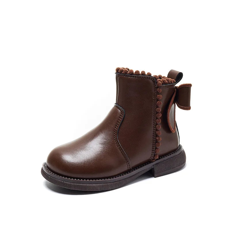 Mini Fashion – Confort et style – Bottines en cuir