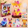 MiniCrafters – Créativité et apprentissage – Kit de peinture « Lampe DIY Animaux »
