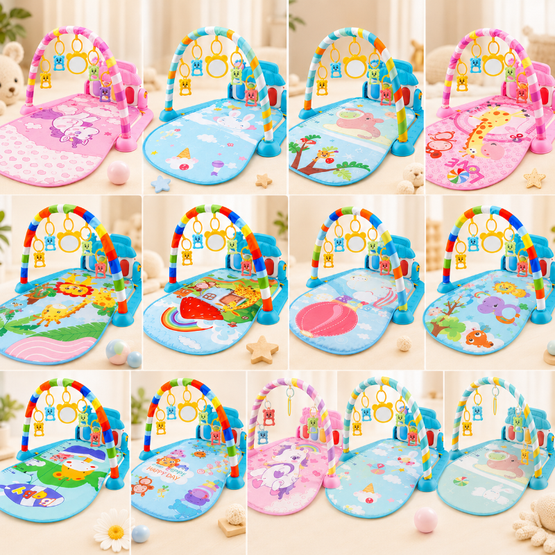 Musical Baby Play Gym – Coloré et éducatif – Tapis de gymnastique pour bébé