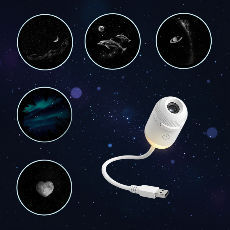 NightSky – Intensité réglable et ambiance magique dans la chambre à coucher – Lampe LED Galaxy