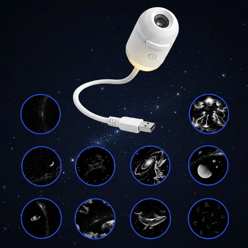 NightSky – Intensité réglable et ambiance magique dans la chambre à coucher – Lampe LED Galaxy