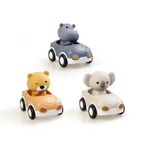 Thumbnail for AnimalRide – Ludique et mignon – Voitures en silicone en forme d'animaux (lot de 3)
