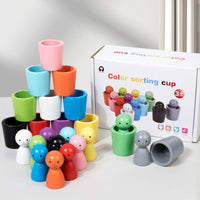 Thumbnail for Canal de couleur – Apprentissage et découverte – Jeu Montessori de tri des couleurs en bois