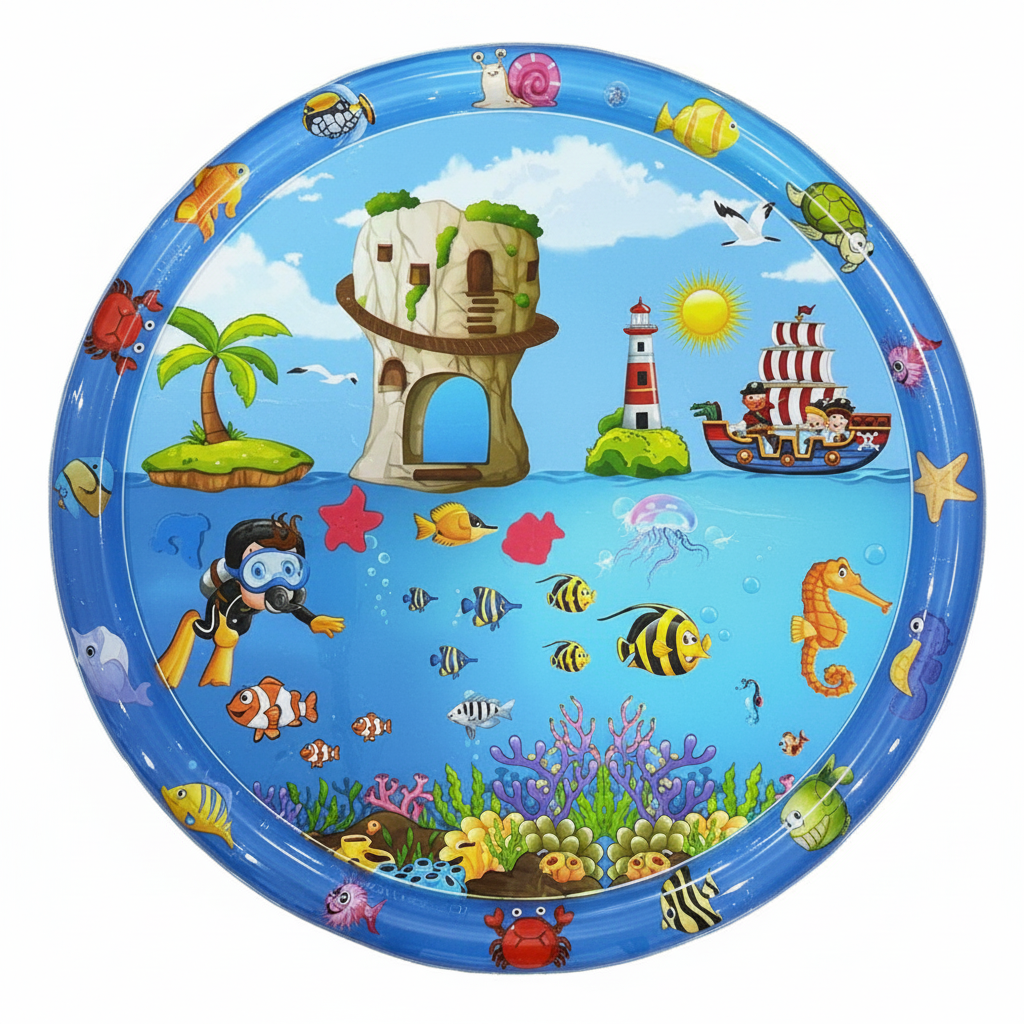 TinyWave – Joyeux et stimulant – Tapis sensoriel aquatique pour bébé
