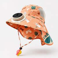 Thumbnail for HappyShade – Protection solaire et rafraîchissement – Chapeau d'été pour enfants avec ventilateur
