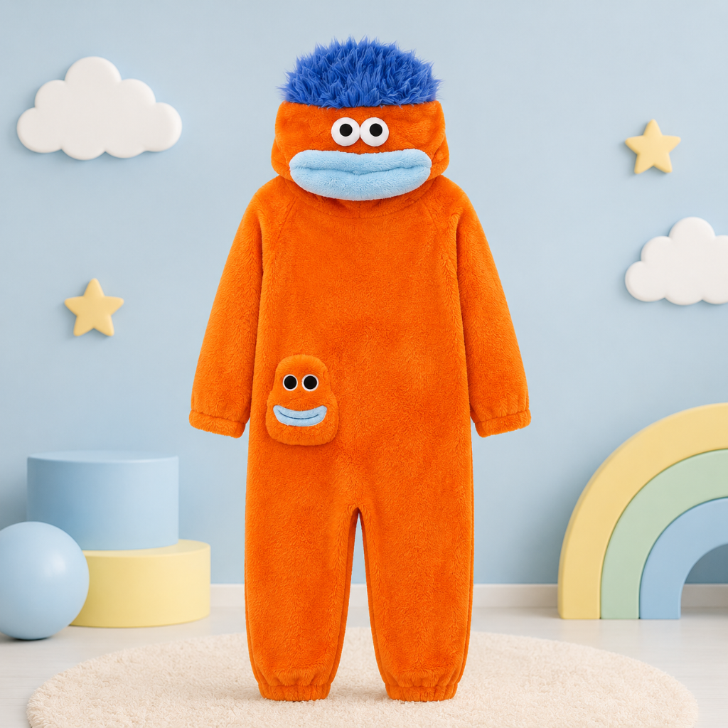 LittleMonster – Confortable et mignon – Combinaison pour enfant avec un motif de monstre rigolo