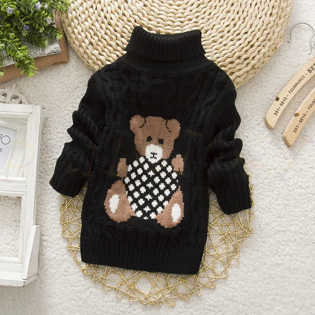 Mini Fashion™ - Pull à col roulé Ours en peluche