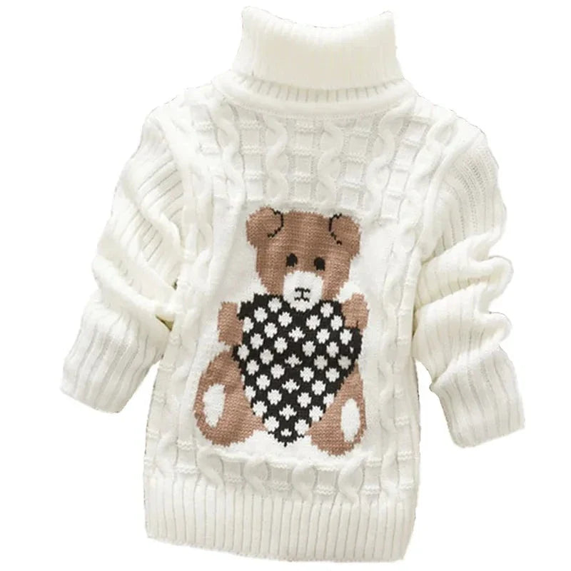 Mini Fashion™ - Pull à col roulé Ours en peluche