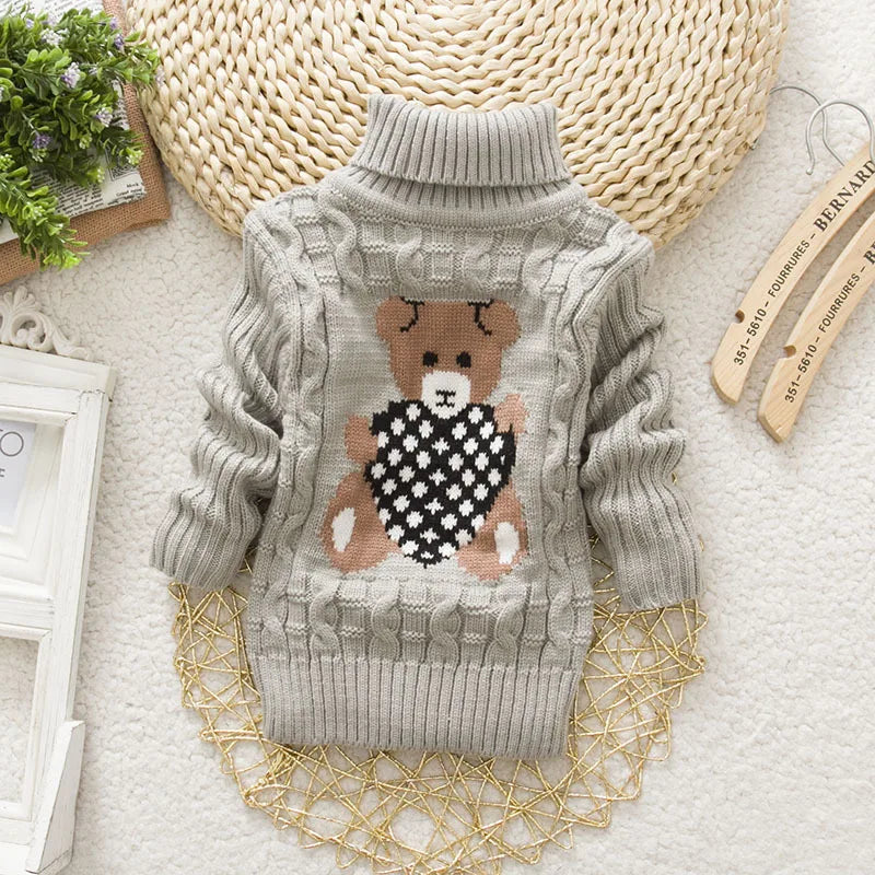 Mini Fashion™ - Pull à col roulé Ours en peluche