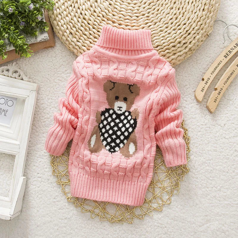 Mini Fashion™ - Pull à col roulé Ours en peluche