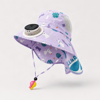 Thumbnail for HappyShade – Protection solaire et rafraîchissement – Chapeau d'été pour enfants avec ventilateur