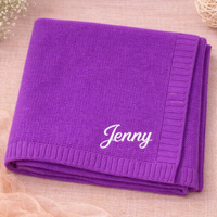 Thumbnail for Personalized Baby Blanket – Douce et unique – Couverture en coton personnalisée et brodée
