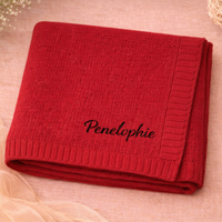 Thumbnail for Personalized Baby Blanket – Douce et unique – Couverture en coton personnalisée et brodée