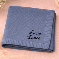 Thumbnail for Personalized Baby Blanket – Douce et unique – Couverture en coton personnalisée et brodée