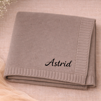 Thumbnail for Personalized Baby Blanket – Douce et unique – Couverture en coton personnalisée et brodée