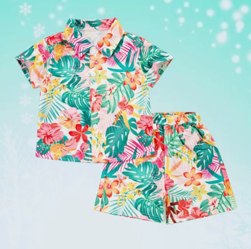Mini Fashion - Frais et joyeux - Ensemble floral pour garçons