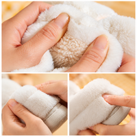 Thumbnail for BunnyToes – Douces et chaudes – Chaussons en peluche en forme de lapin