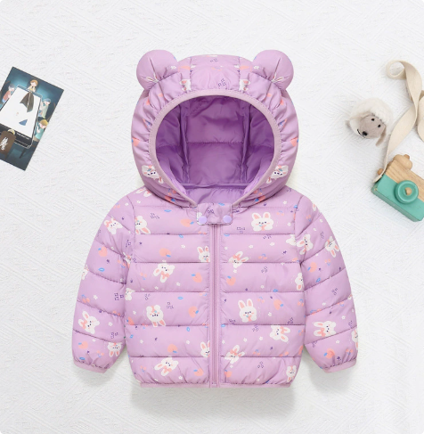 Mini Fashion™ - Manteau d’hiver en polyester avec capuche