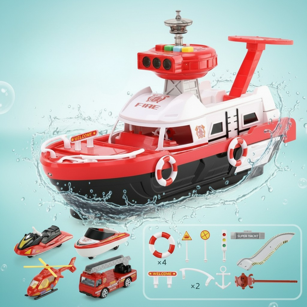 PlayHarbor – Musical et interactif – Jouet bateau avec lumière et son