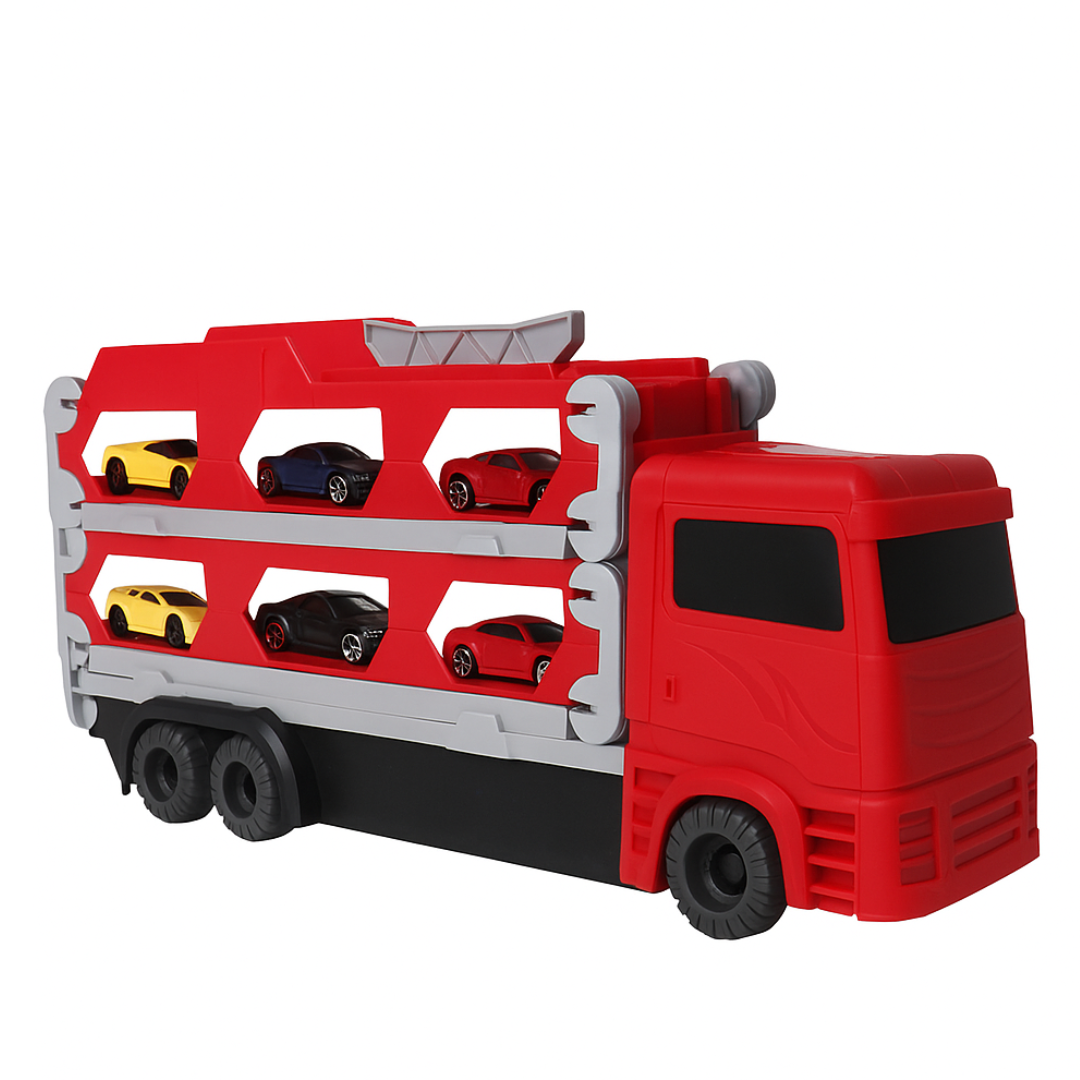 Mega Transporter - 9-en-1 Plaisir de course - Camion jouet transformable