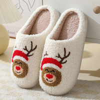 Thumbnail for Northern Lights Kids - Chaud et festif - Chaussons de Noël en peluche à motifs