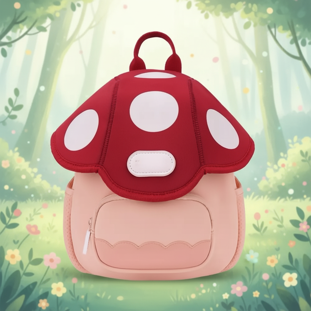 MushroomPack – Mignon et pratique – Sac à dos pour enfants Design