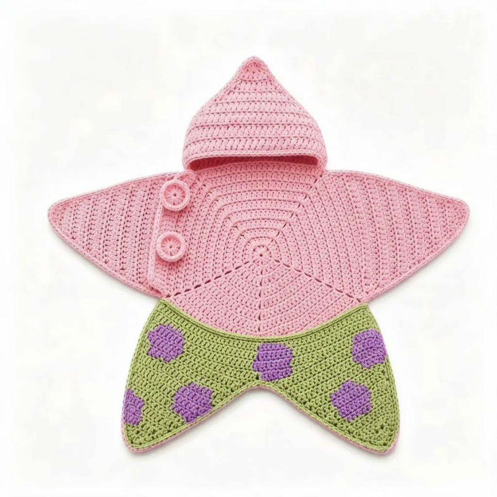 CozyStar – Doux et fait main – Combinaison pour bébé tricotée avec un motif en forme d'étoile