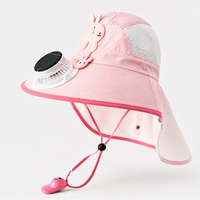 Thumbnail for HappyShade – Protection solaire et rafraîchissement – Chapeau d'été pour enfants avec ventilateur