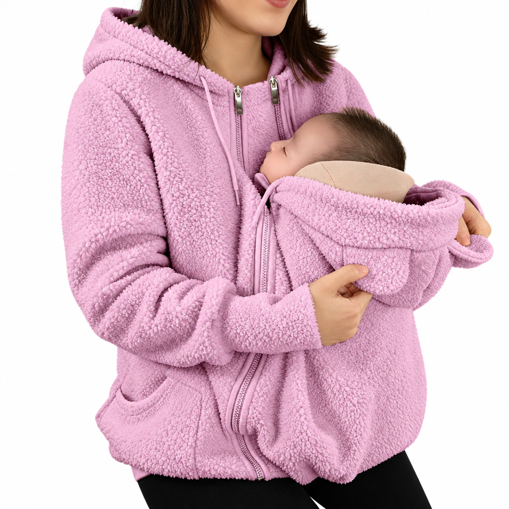 MamaNest – Chaud et pratique – Veste 2 en 1 pour maman et bébé