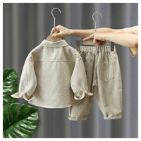 Thumbnail for LittleExplorer – Confortable et robuste – Ensemble pantalon et chemise pour enfant