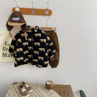 Thumbnail for Mini Fashion  – Extra doux et chaud – Gilet polaire oursons