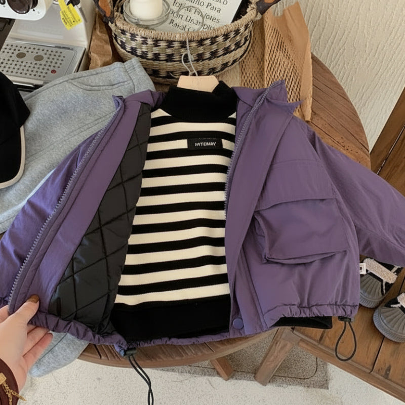 LiloWear – Coupe-vent et imperméable – Veste coupe-vent pour enfants avec capuche