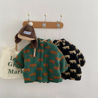 Thumbnail for Mini Fashion  – Extra doux et chaud – Gilet polaire oursons